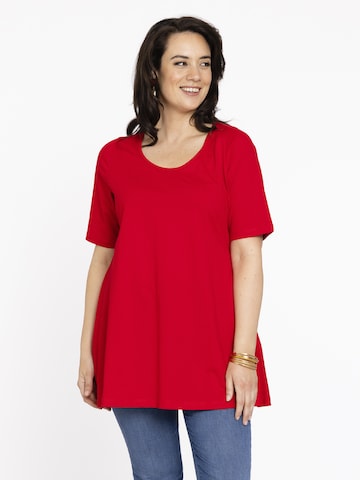 Yoek Top in Rood: voorkant