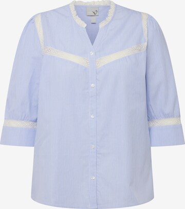 Ulla Popken Blouse in Blauw: voorkant