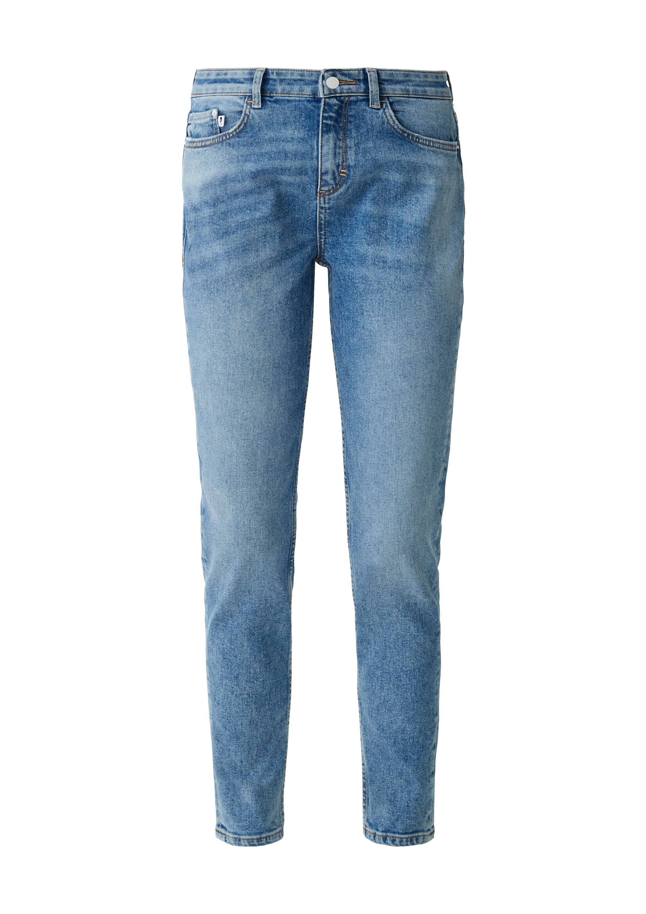 comma casual identity Skinny Jeans in Blauw: voorkant
