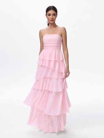 Ivory Field Dress 'Olivia' in Pink