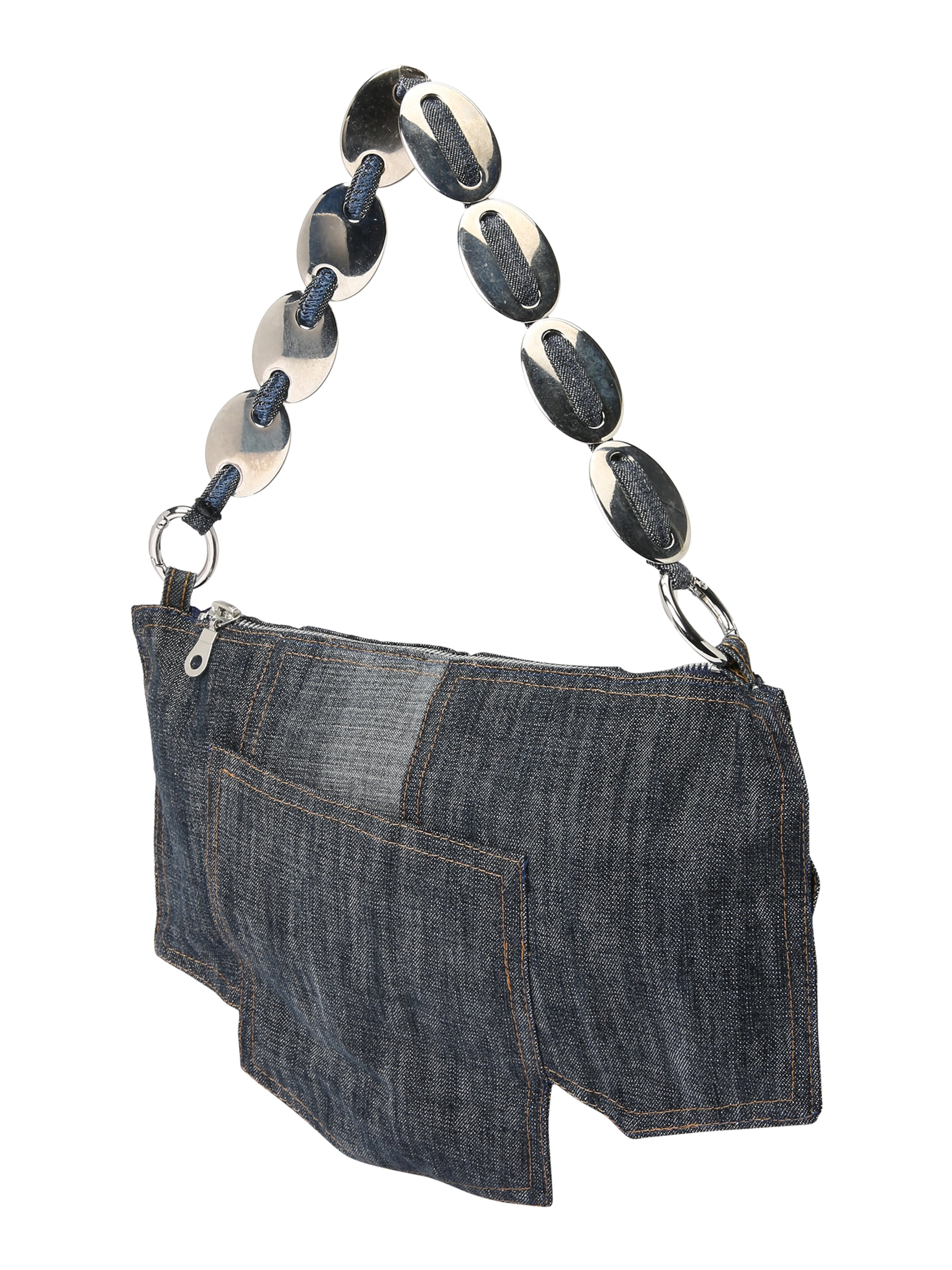 Bella x ABOUT YOU Handbag 'Upcycled' in Blue: front