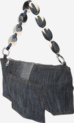 Bella x ABOUT YOU - Bolso de mano 'Upcycled' en azul: frente