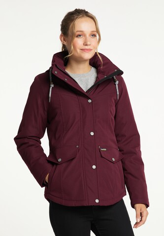 Schmuddelwedda Winter jacket in Red: front