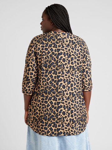 ONLY Carmakoma Blouse 'CARBABOOST' in Brown