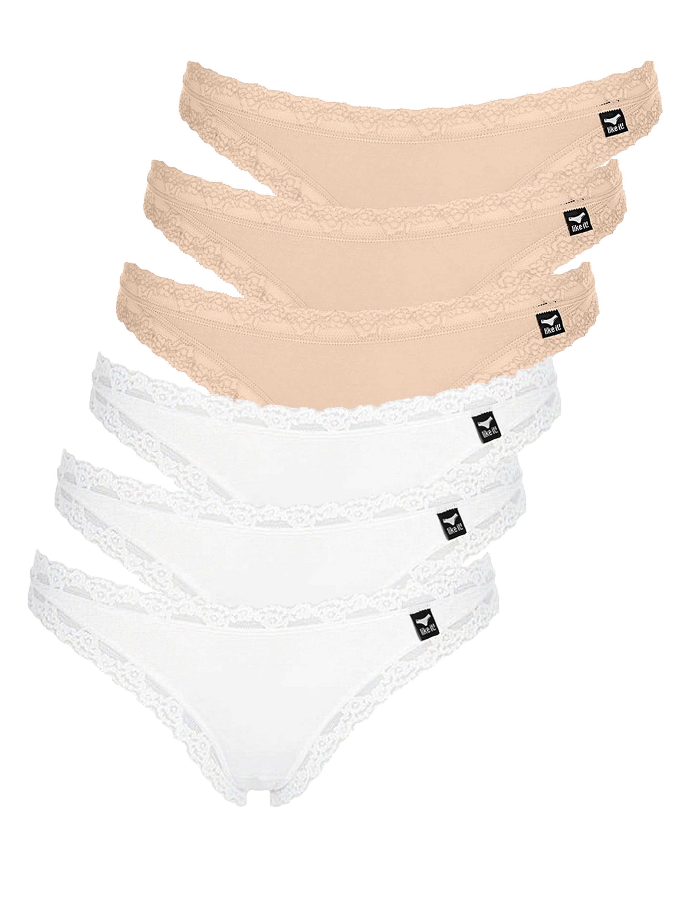 like it! Thong 'Olivia' in Beige: front