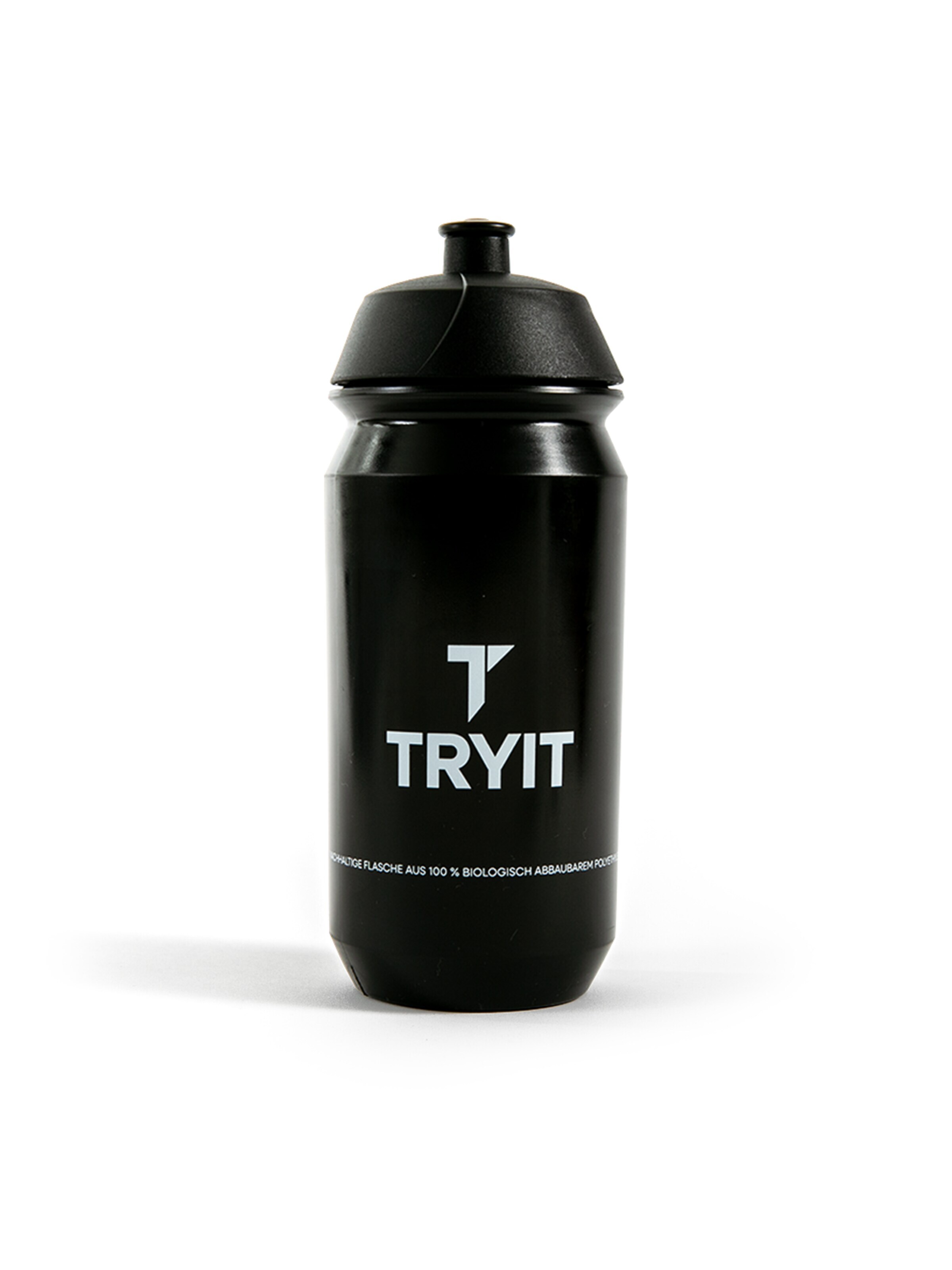 TRYIT Drinking Bottle '500ml' in Black: front