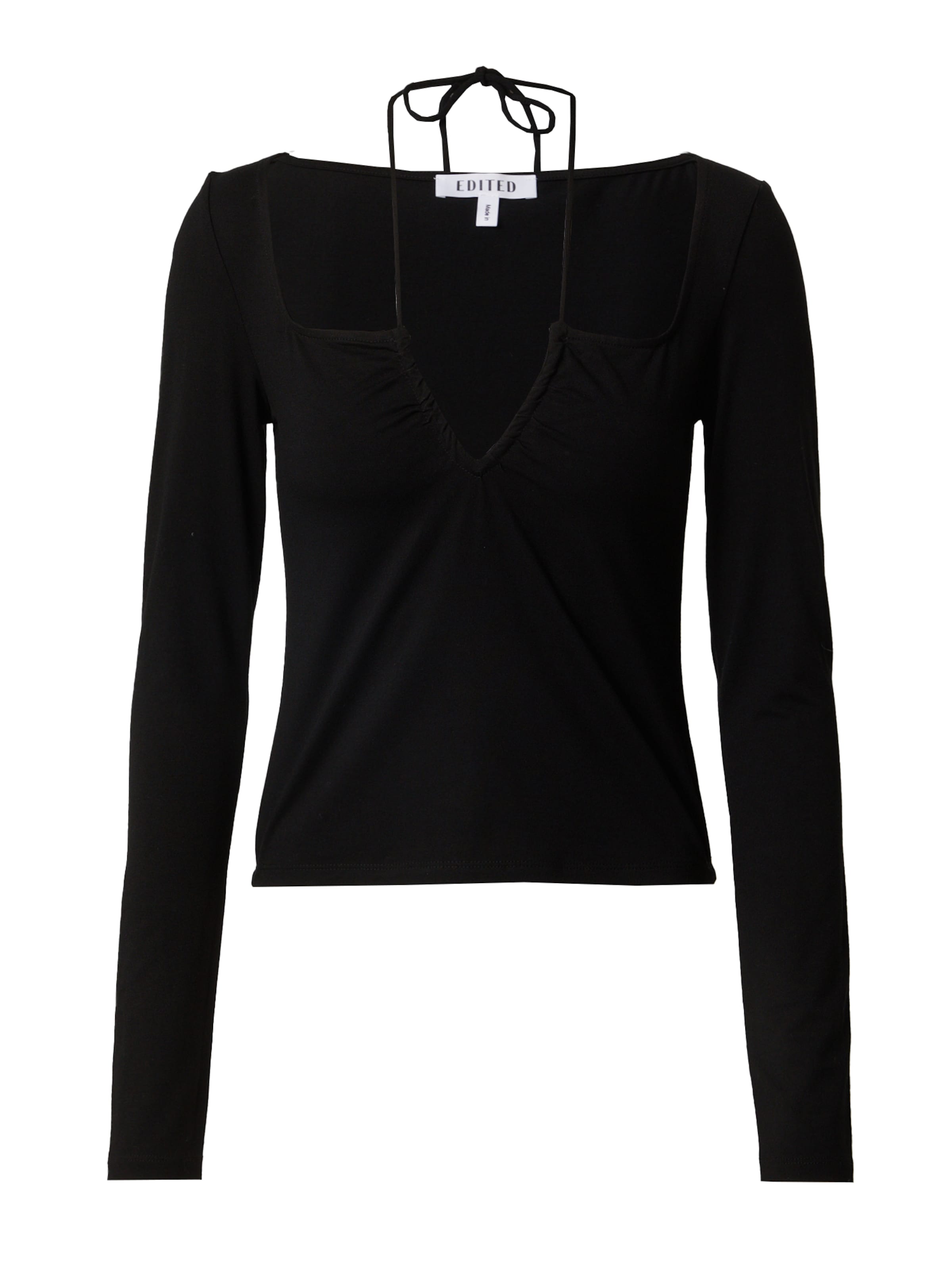 Tricou 'Nadina' de la EDITED pe negru: față