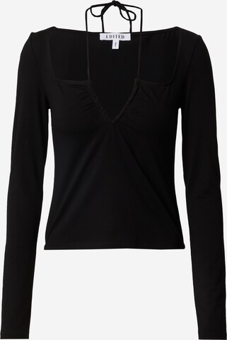 EDITED Shirt 'Nadina' in Black: front