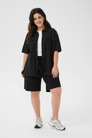 KAFFE CURVE - Blusa 'KCNana Liah' em preto