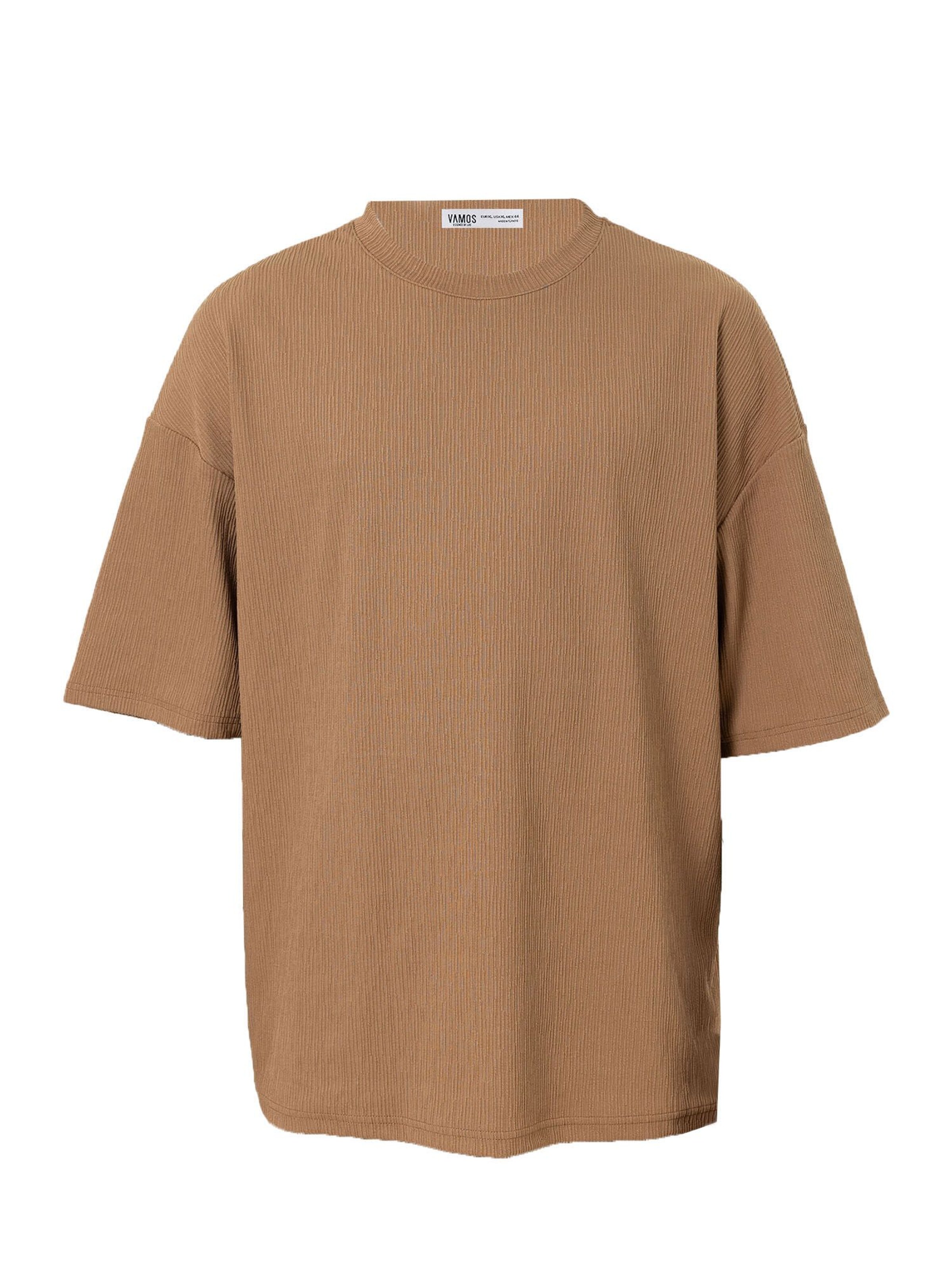 VAMOS CLO Tričko - Hnedá: predná strana