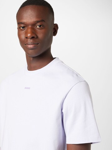 HUGO T-Shirt 'Dapolino' in Lila