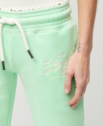 Superdry Wide leg Broek in Groen