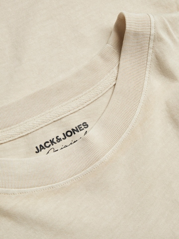 JACK & JONES Tričko 'RACER' - Béžová