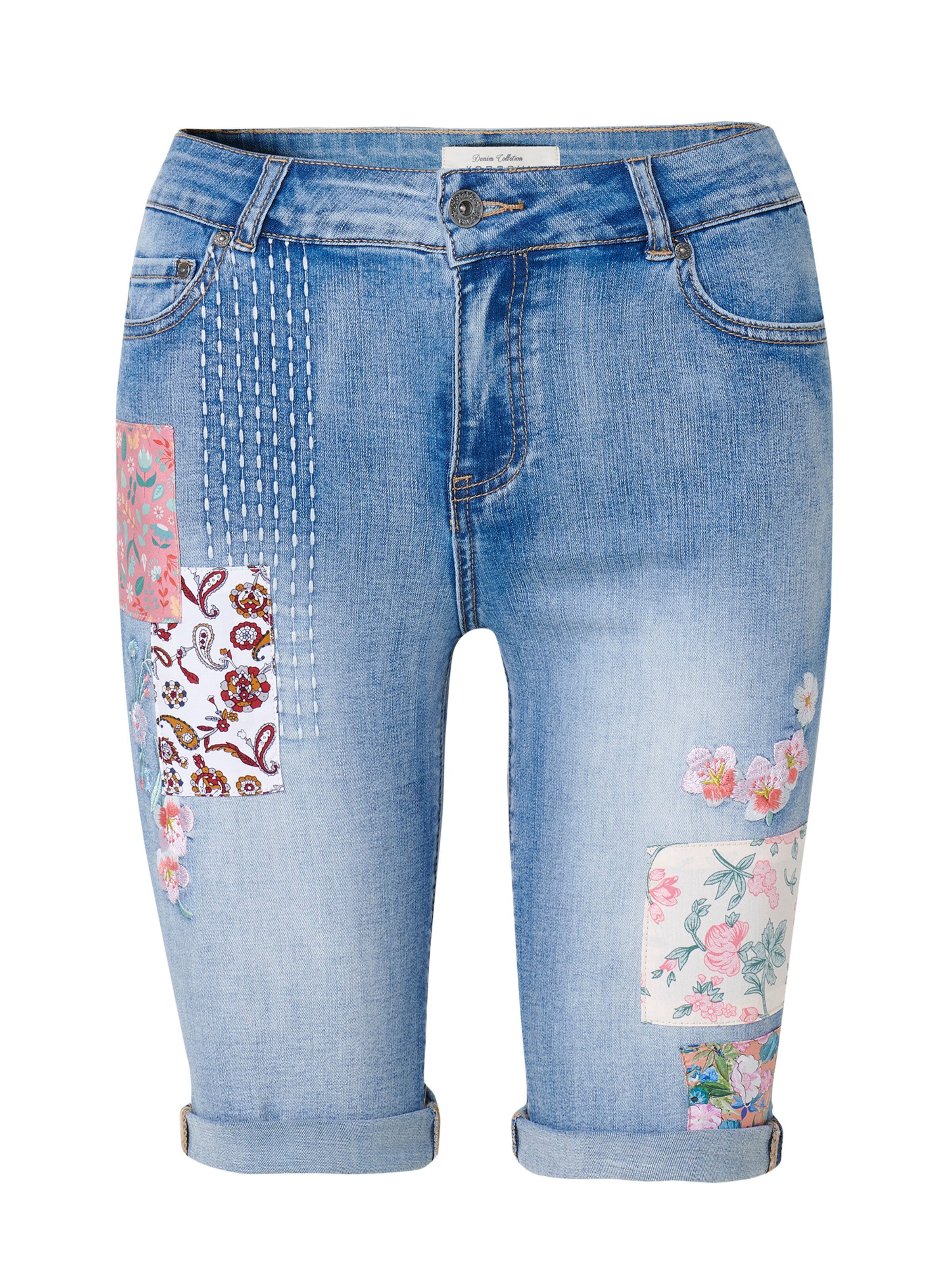 Coupe slim Jean KOROSHI en bleu : devant