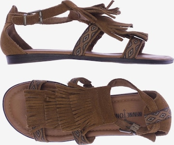 Minnetonka Sandalen 36,5 in Braun: Vorderseite