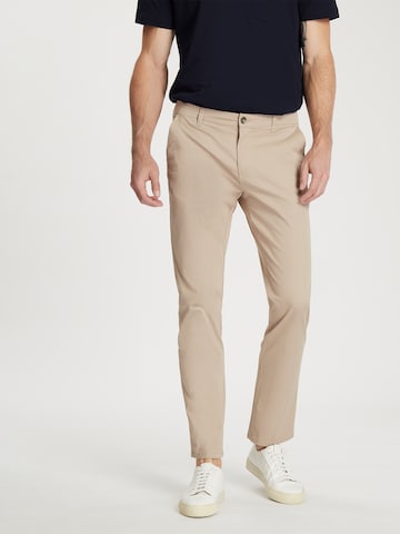 CROSS JEANS Regular Hose 'F 194' in Beige: Vorderseite