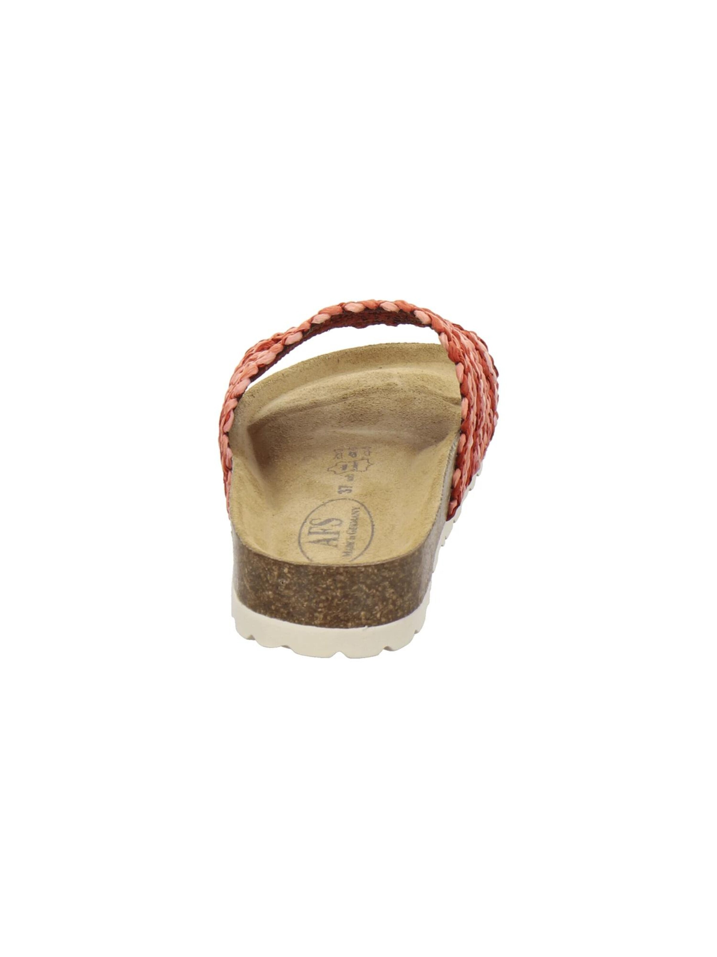 AFS-Schuhe Muiltjes 'Modische Pantolette Damen Stretchband' in Oranje