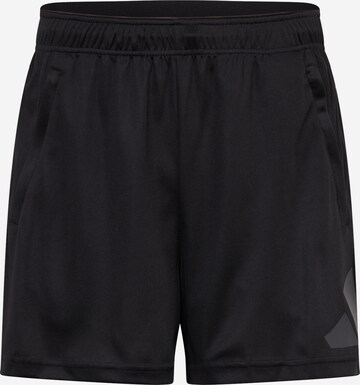 ADIDAS PERFORMANCE Regular Workout Pants 'Essentials' in Black: front