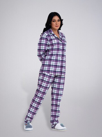 LEAFLETIC Pajama 'Leafletic Women’s Night Wear Long set' in Purple