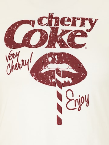 Only Petite Shirts 'ONLCOCA COLA' i hvid