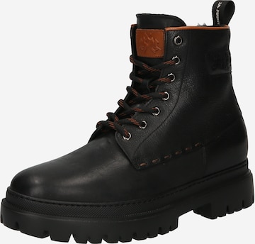 La Martina Lace-Up Boots 'OHIO' in Black: front
