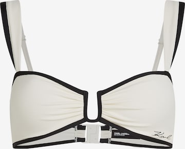smėlio Karl Lagerfeld Bandeau Bikinio viršutinė dalis: priekis
