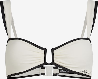 Bikinio viršutinė dalis iš Karl Lagerfeld, spalva – kremo / juoda, Prekių apžvalga