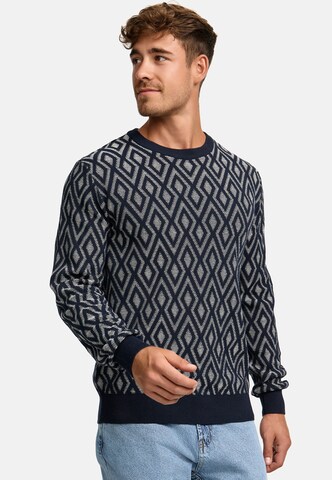 INDICODE JEANS Sweater 'Scott' in Blue