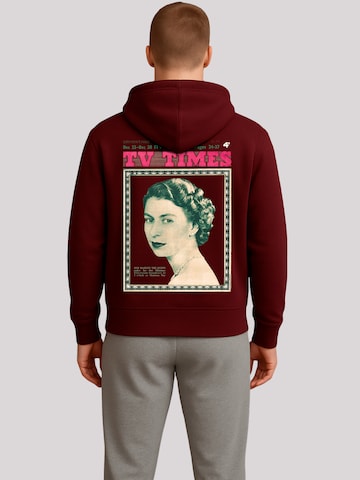 Sweat-shirt 'TV Times Queen Elizabeth II 1957 Cover' F4NT4STIC en marron : devant
