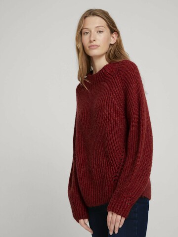 TOM TAILOR Pullover in Rot