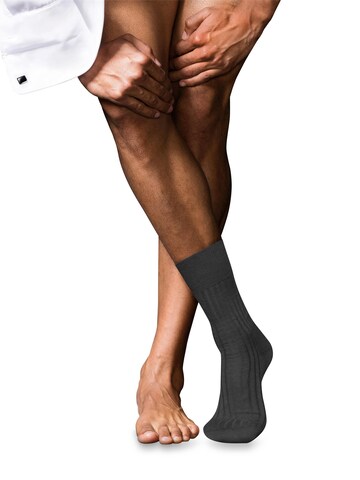 FALKE Socks 'No. 13 Finest Piuma Cotton' in Grey: front