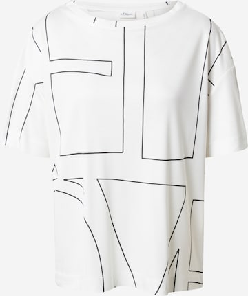s.Oliver BLACK LABEL Shirt in Beige: front