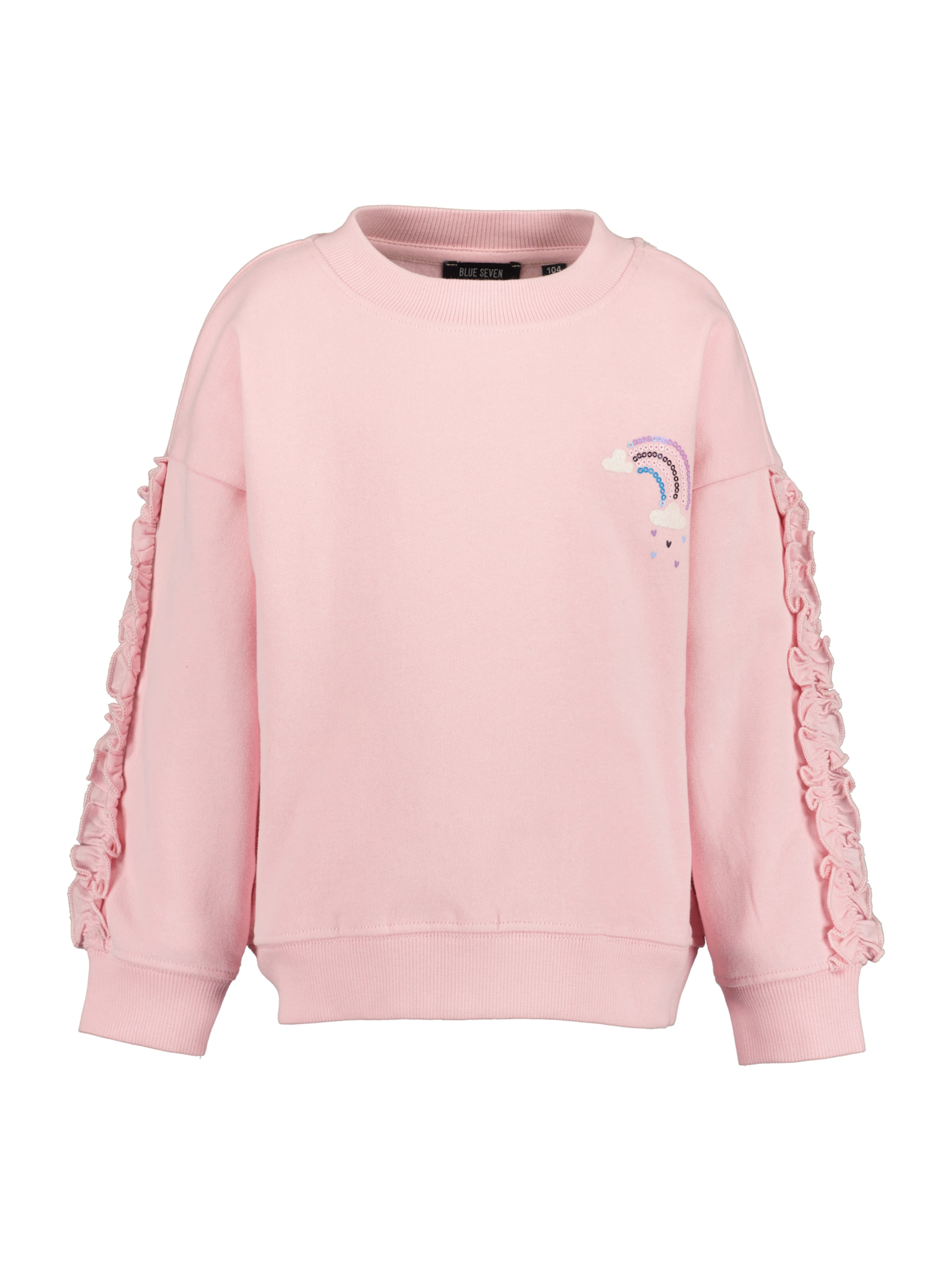 Sweat-shirt BLUE SEVEN en rose : devant