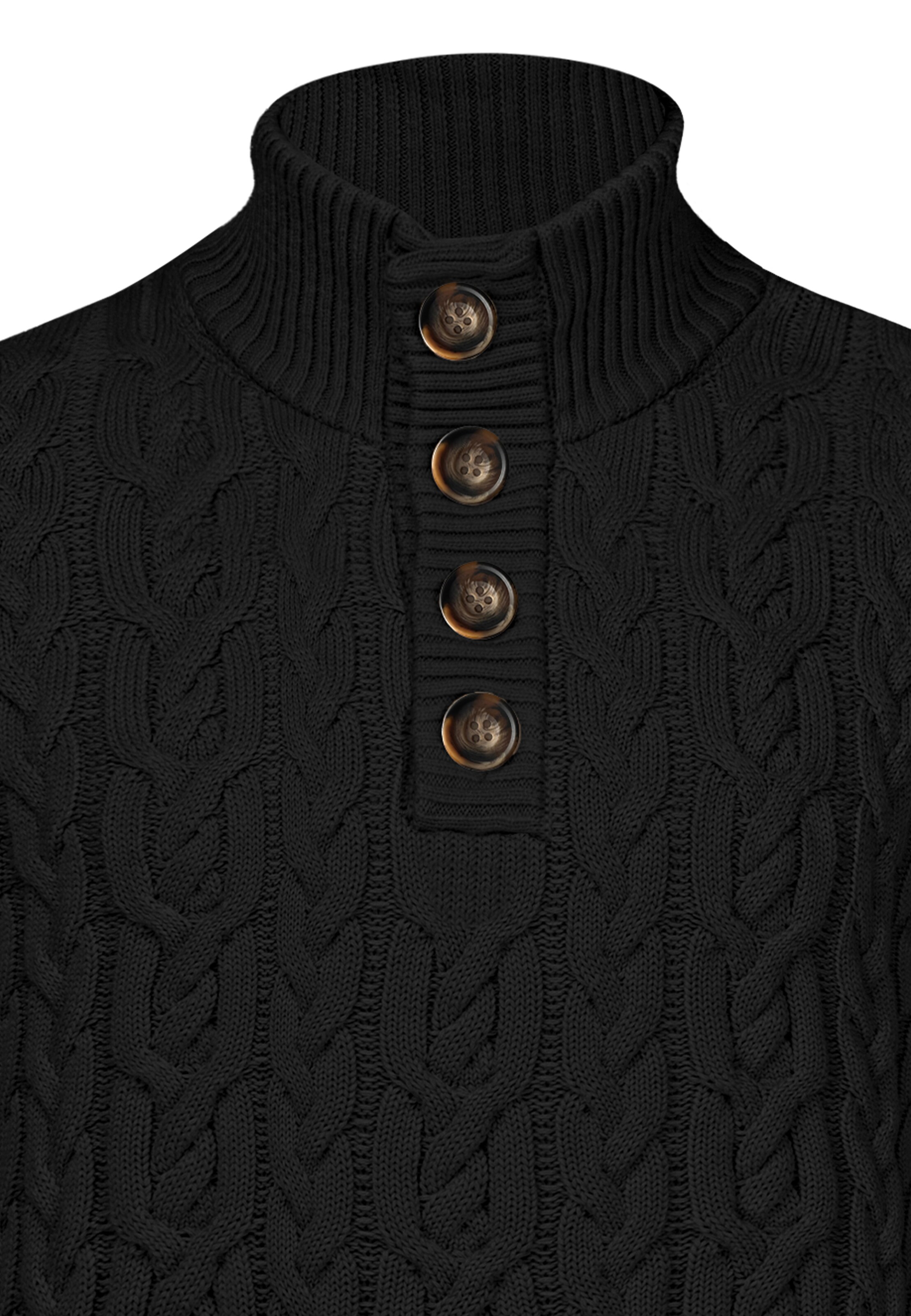 Jimmy Sanders Pullover in Schwarz