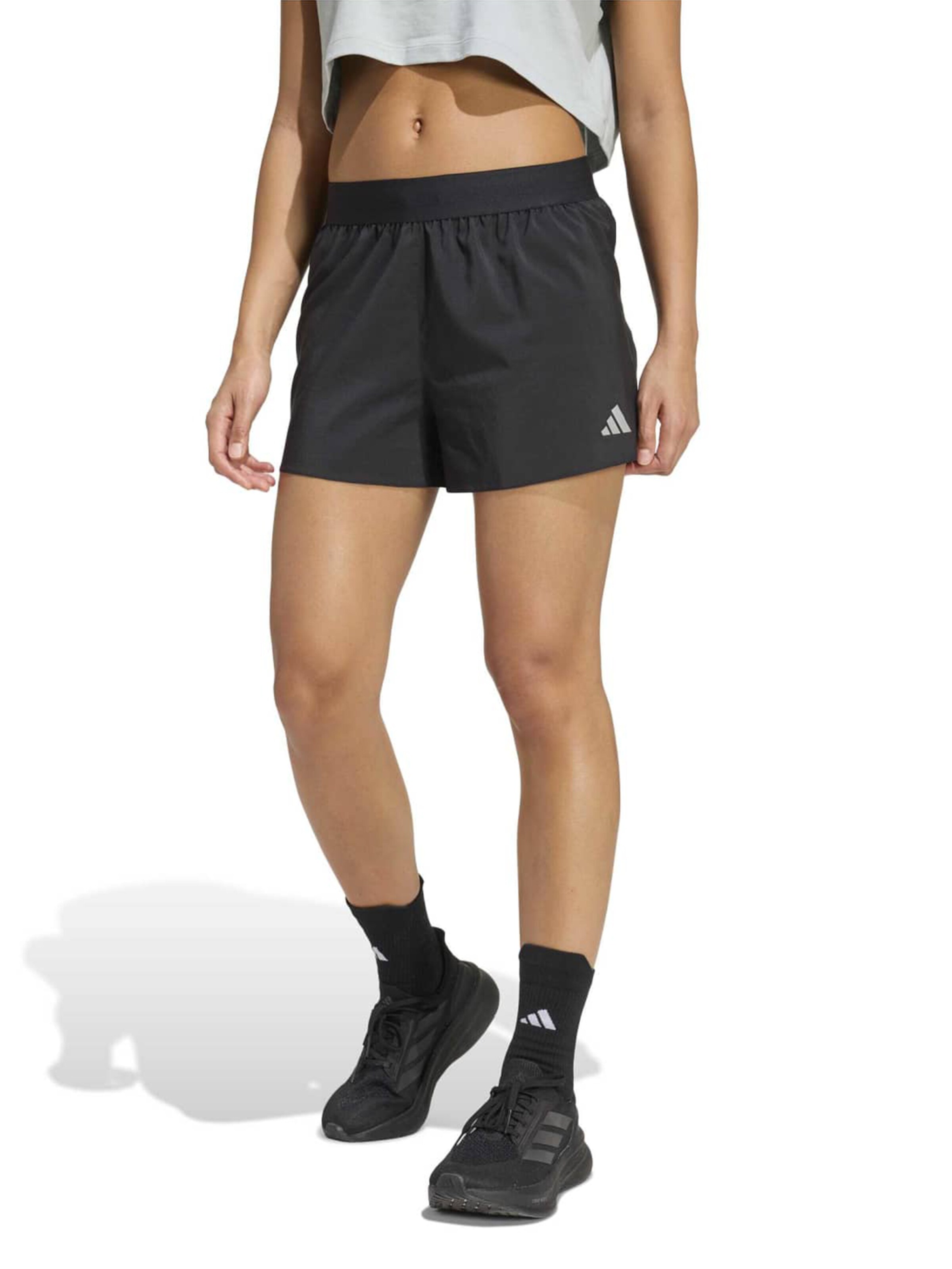 ADIDAS PERFORMANCE - Regular Calças de desporto 'Ess' em preto: frente