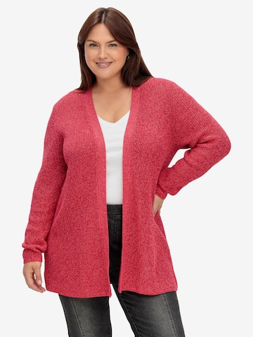 Cardigan SHEEGO en rose : devant