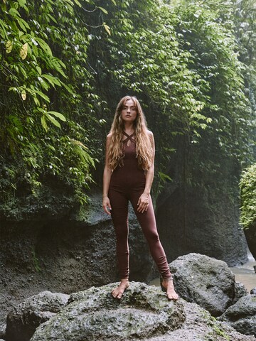 ABOUT YOU x Sofia Tsakiridou Jumpsuit 'Florentine' in Bruin