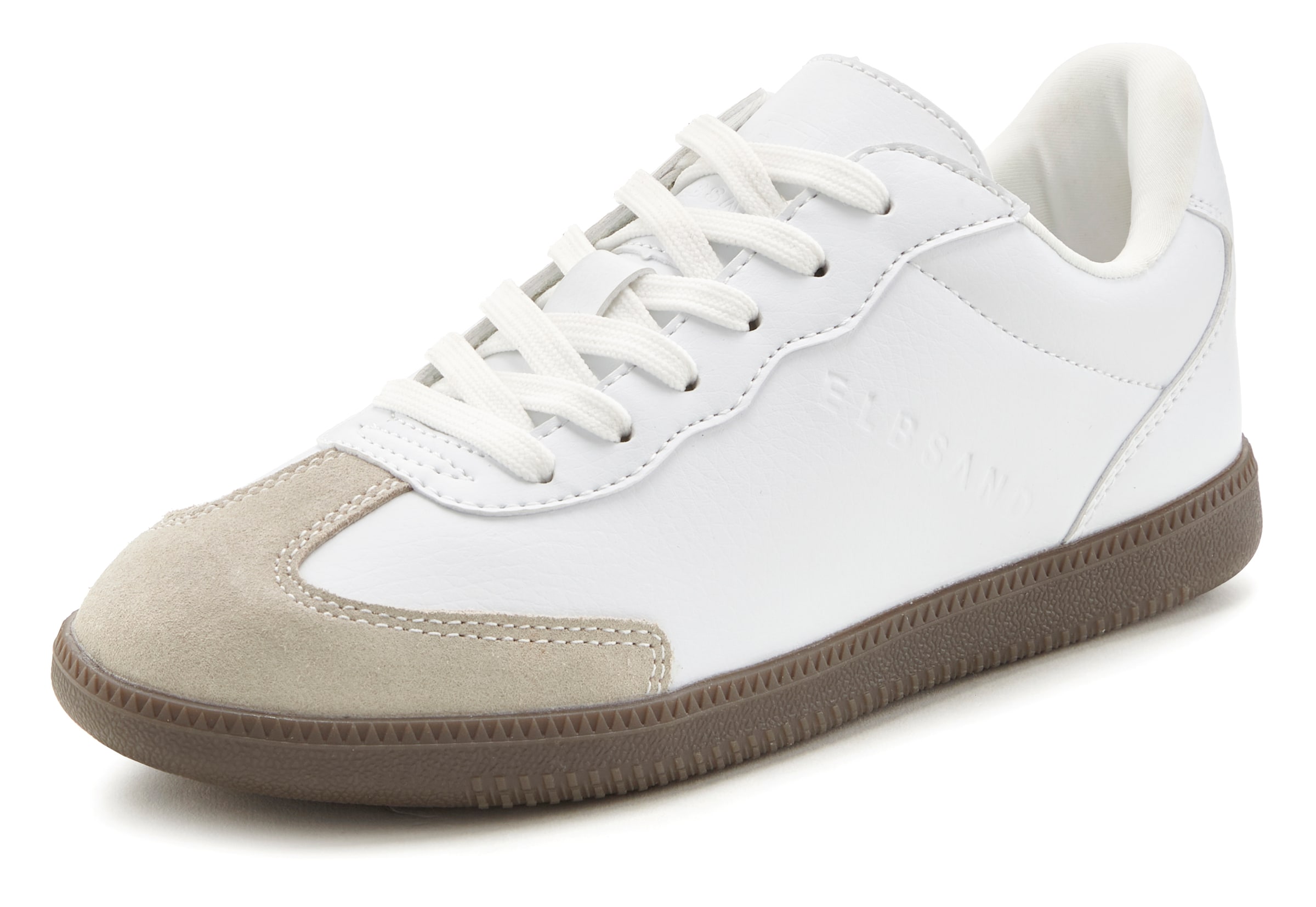 Elbsand Trampki niskie w kolorze biały: przód