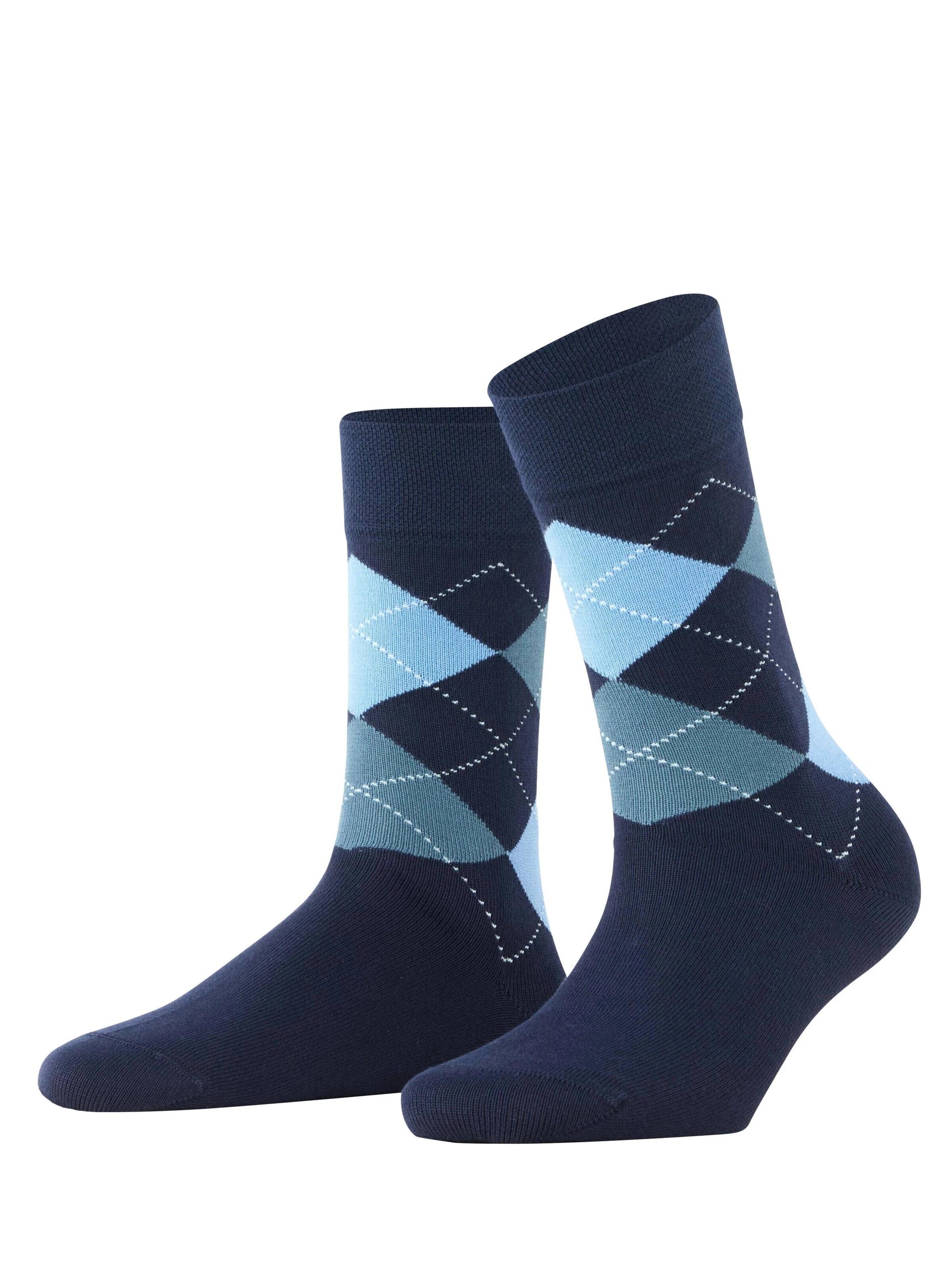 FALKE Socken 'Sensitive Argyle'‌‌‌‌‌ in Blau: Vorderseite