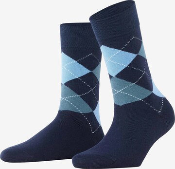 FALKE Socken 'Sensitive Argyle' in Blau: Vorderseite