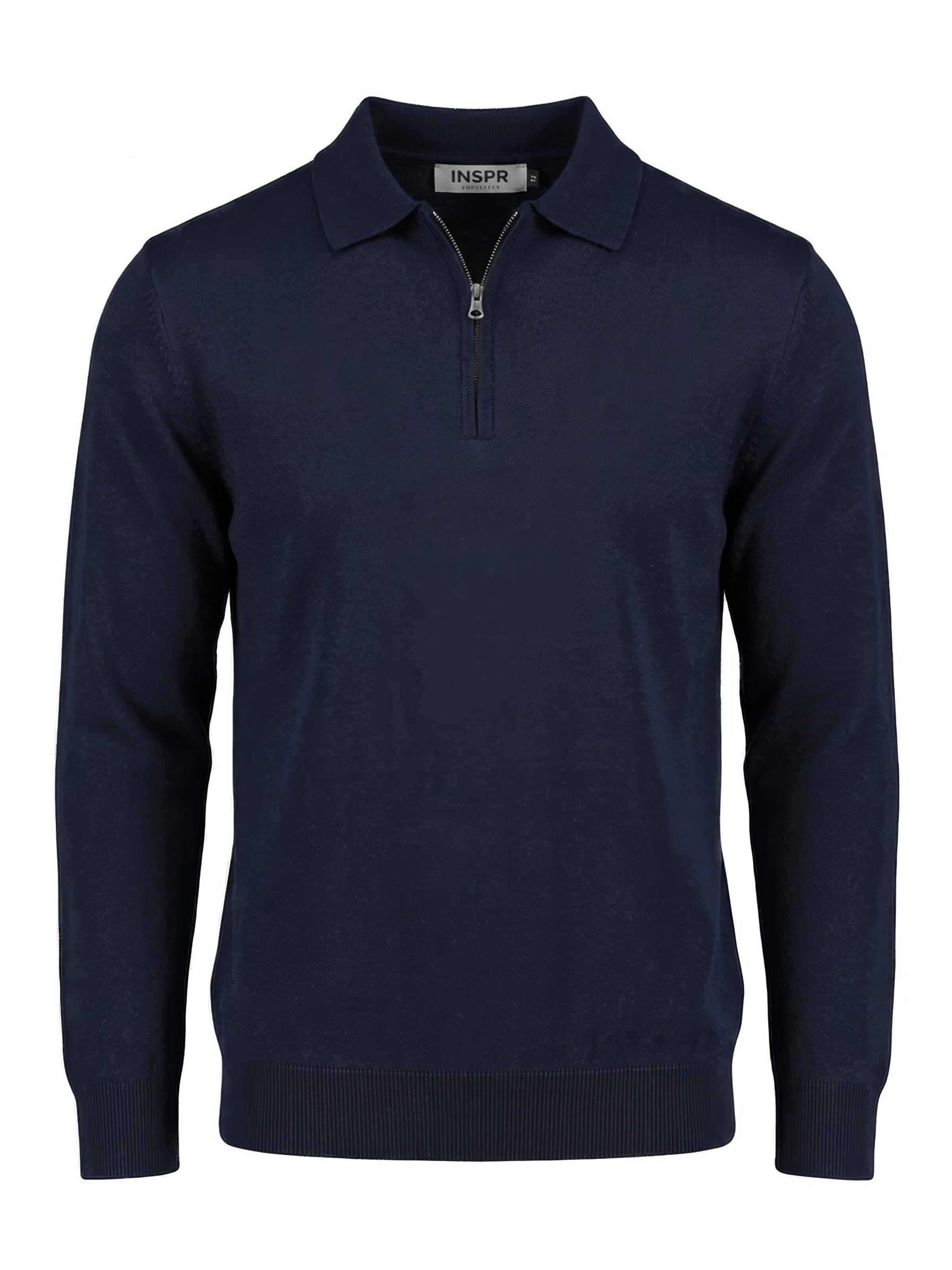 INSPR Sweater 'Markova Zip' in Blue: front