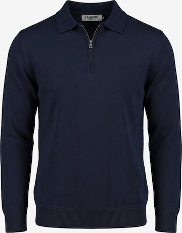 INSPR Sweater 'Markova Zip' in Blue: front