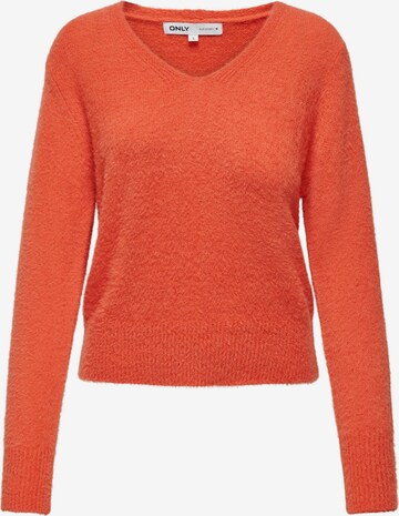 Pull-over 'Ella' ONLY en rouge : devant