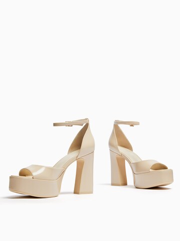 Bershka Strap sandal in White