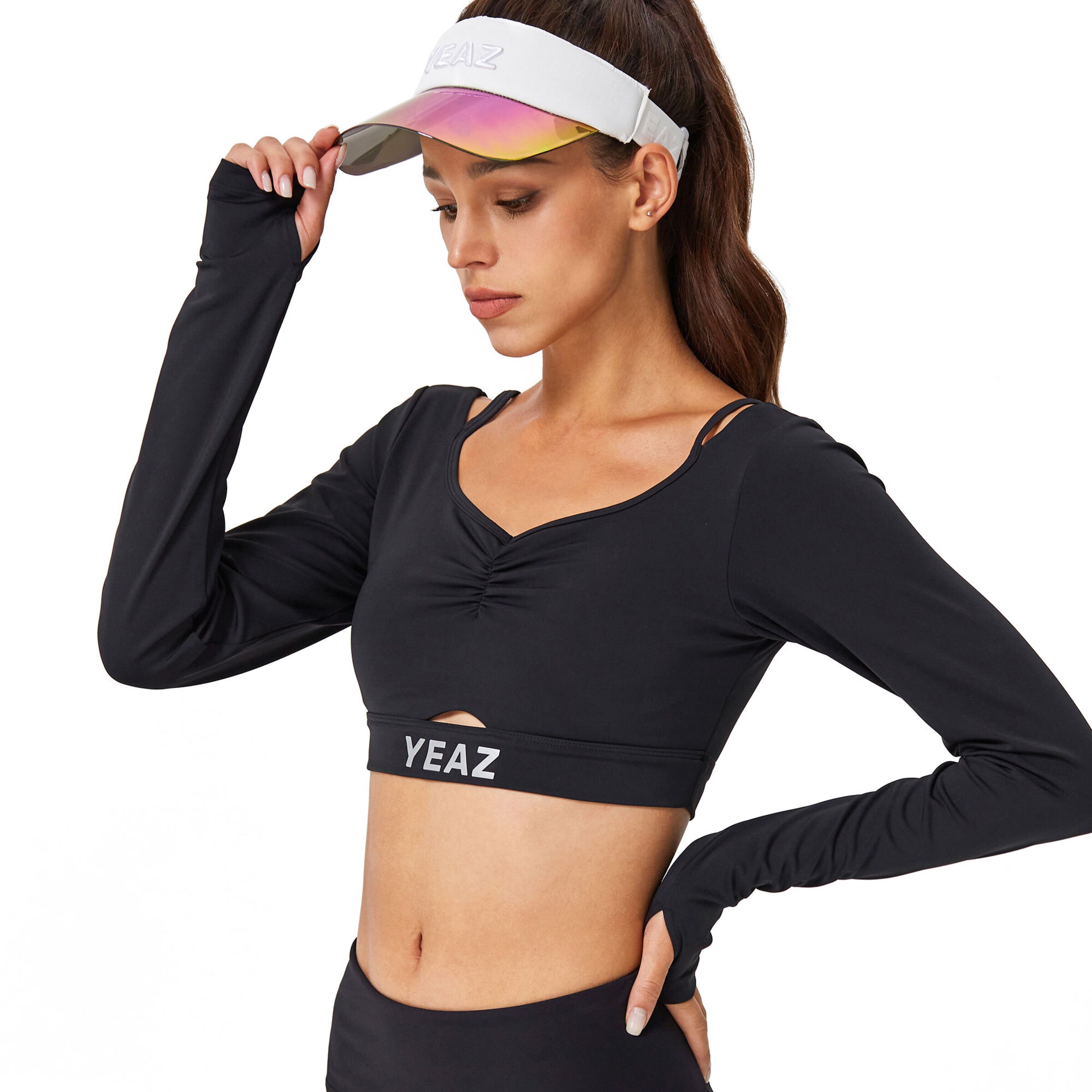 YEAZ Funktionsbluse 'Horizon' i sort