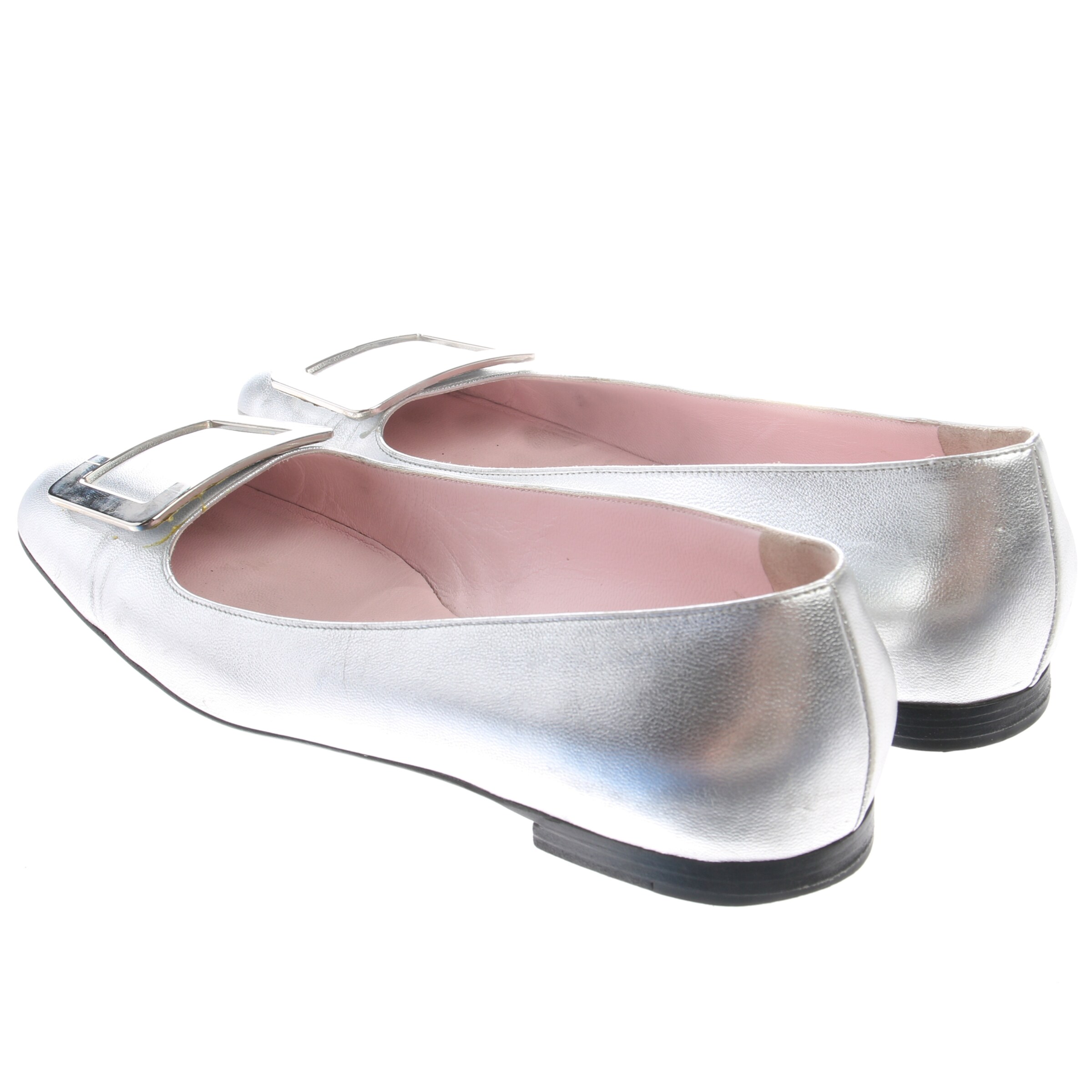 Céline Flats & Loafers in 40 in Silver