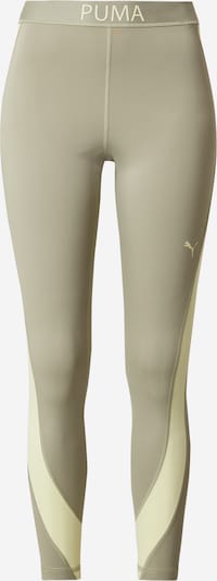 PUMA Sportske hlače 'STRONG' u kaki / pastelno zelena, Pregled proizvoda