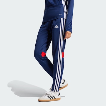 ADIDAS PERFORMANCE Slim fit Sports trousers 'Tiro 25 Essentials' in Blue
