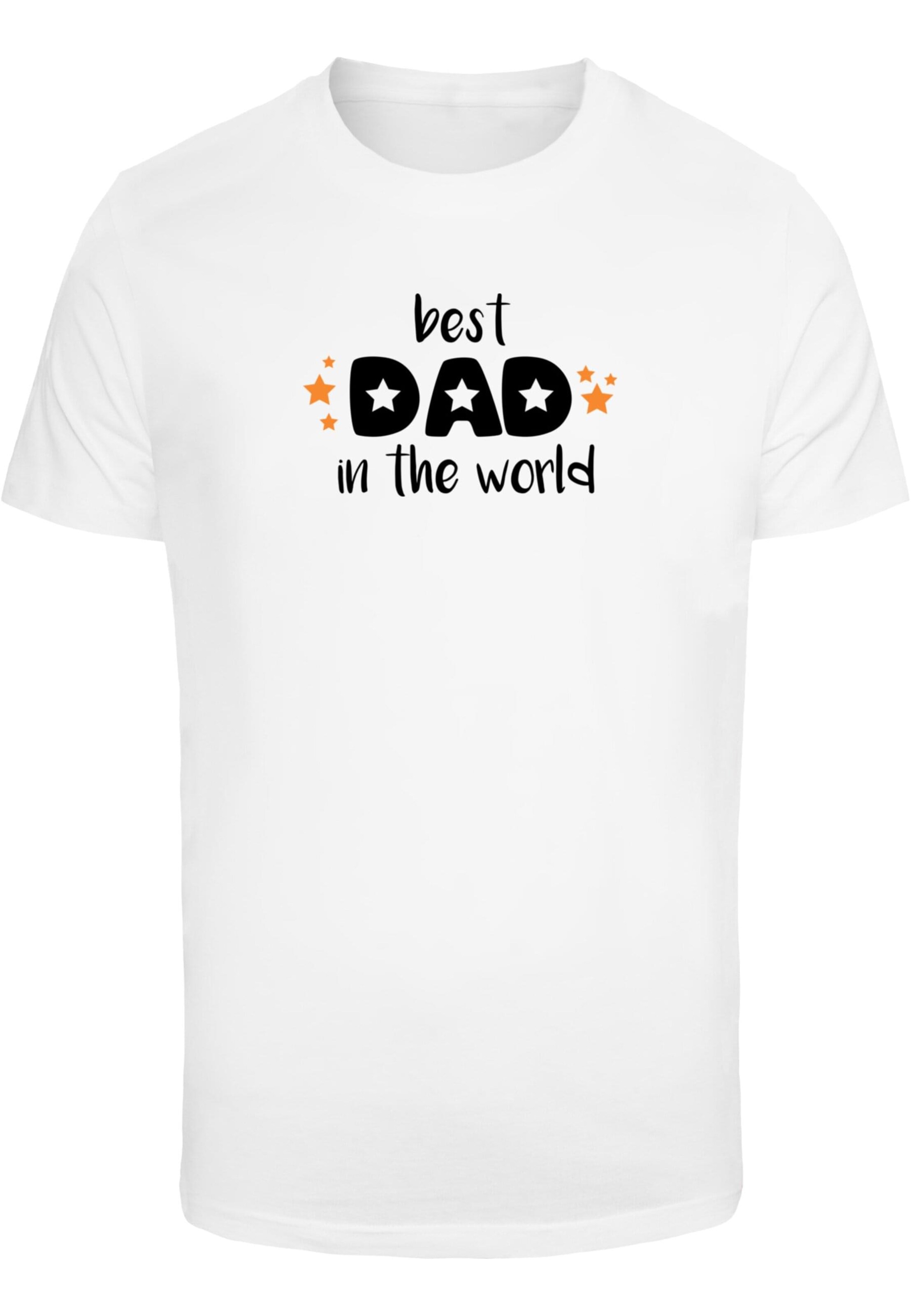T-Shirt 'Fathers Day - Best Dad In The World' Merchcode en blanc : devant