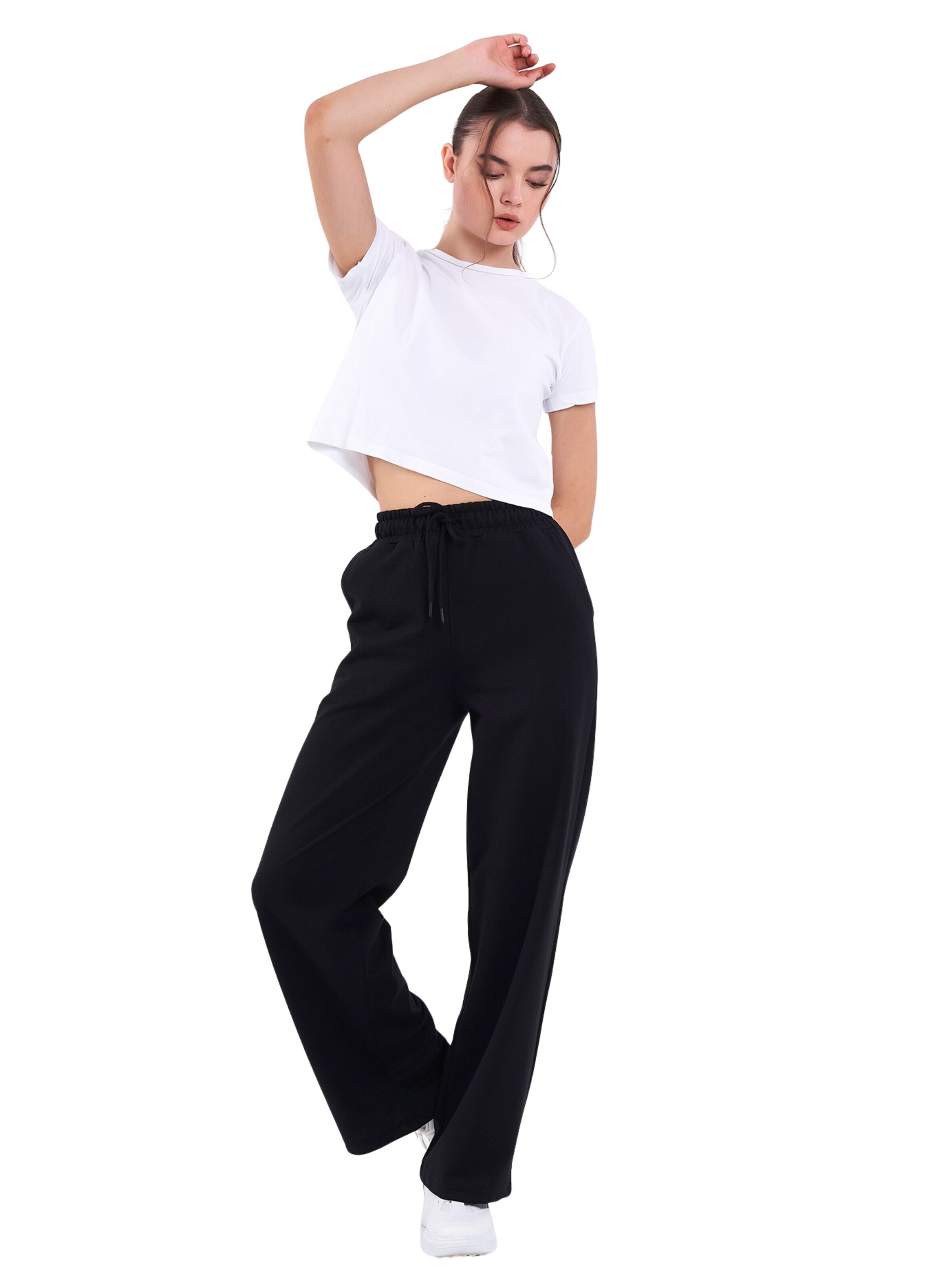 comeor Regular Workout Pants 'Jogginghose Damen' in Black